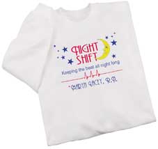 Personalized �Night Shift� Shirts